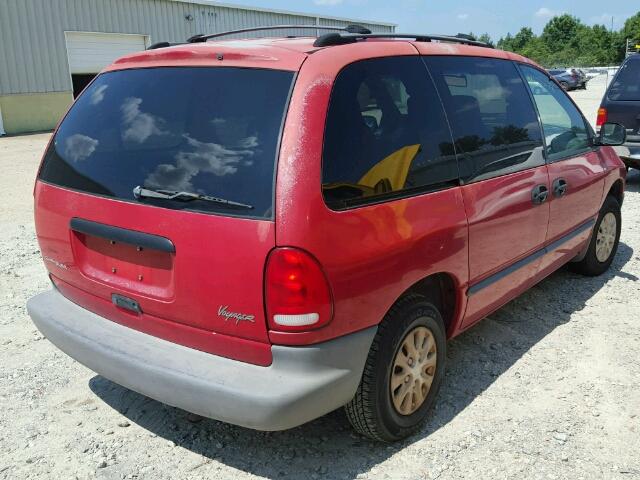 2C4FJ25B3YR857525 - 2000 CHRYSLER VOYAGER RED photo 4