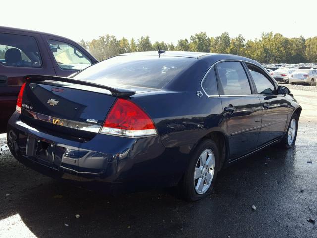 2G1WT58K281377460 - 2008 CHEVROLET IMPALA LT BLUE photo 4