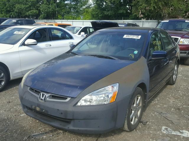 1HGCM66583A072474 - 2003 HONDA ACCORD BLUE photo 2