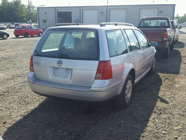 WVWSK61J01W688609 - 2001 VOLKSWAGEN JETTA GLS SILVER photo 4