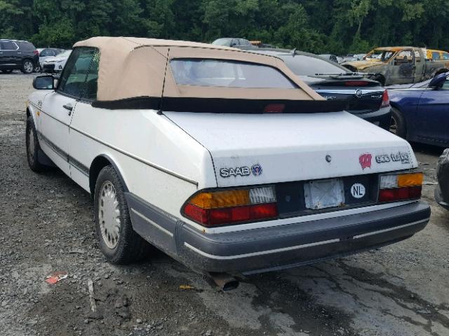 YS3AT76L1J7025335 - 1988 SAAB 900 WHITE photo 3