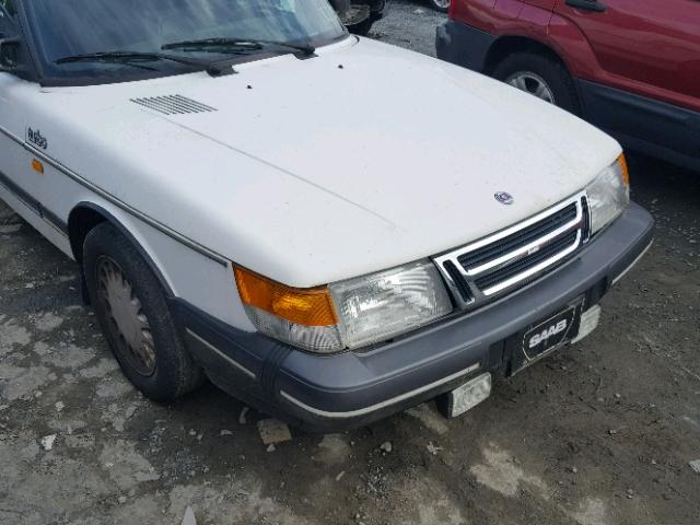 YS3AT76L1J7025335 - 1988 SAAB 900 WHITE photo 9