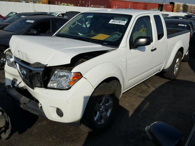 1N6BD0CT3DN716190 - 2013 NISSAN FRONTIER S WHITE photo 2