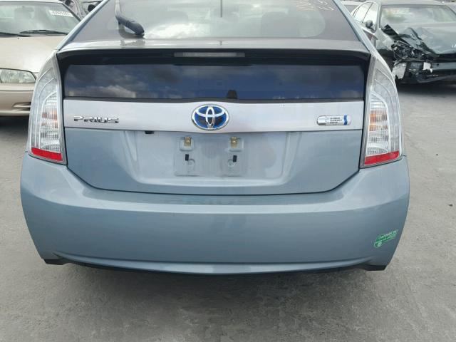 JTDKN3DP5E3053267 - 2014 TOYOTA PRIUS PLUG TEAL photo 10