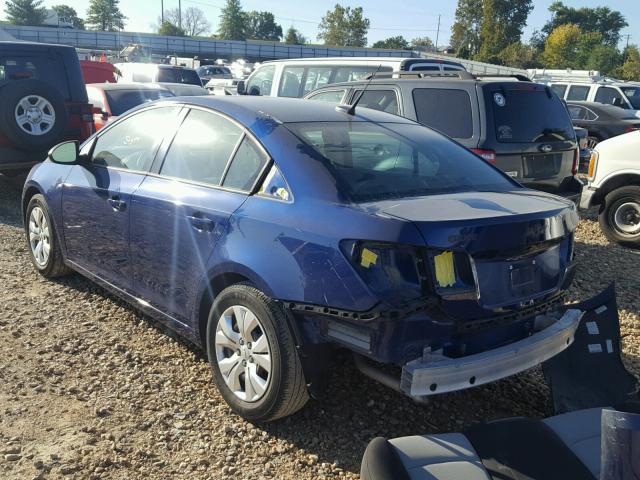 1G1PA5SH3D7297394 - 2013 CHEVROLET CRUZE LS BLUE photo 3