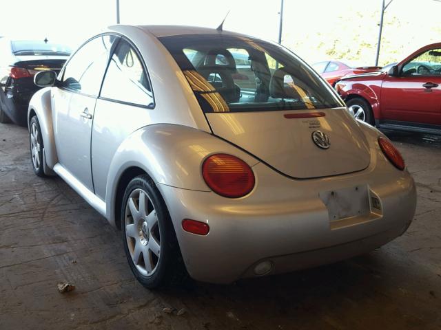 3VWDD21C51M458607 - 2001 VOLKSWAGEN NEW BEETLE SILVER photo 3