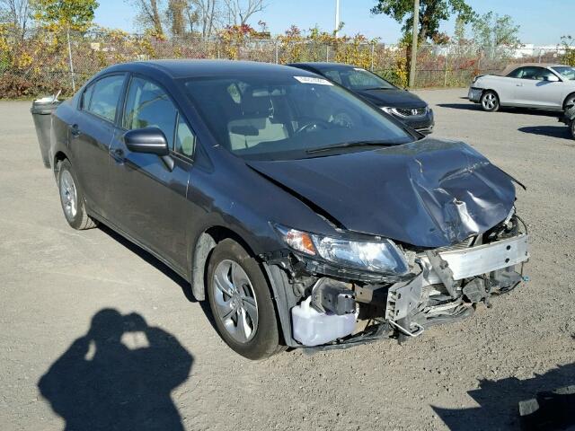 2HGFB2F42FH060149 - 2015 HONDA CIVIC LX CHARCOAL photo 1