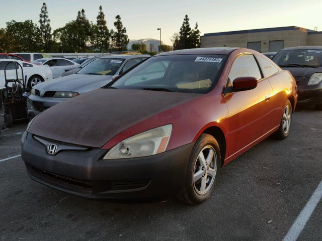 1HGCM717X3A027938 - 2003 HONDA ACCORD EX RED photo 2