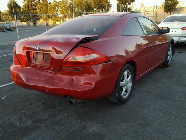 1HGCM717X3A027938 - 2003 HONDA ACCORD EX RED photo 4