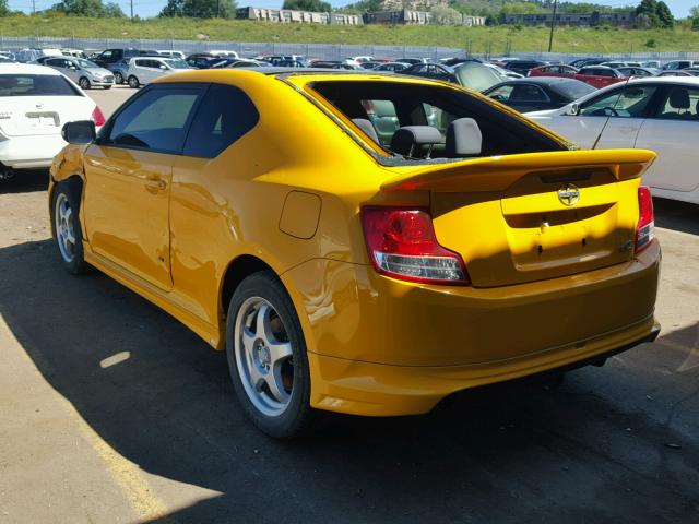 JTKJF5C76C3023254 - 2012 TOYOTA SCION TC 黄色 照片 3