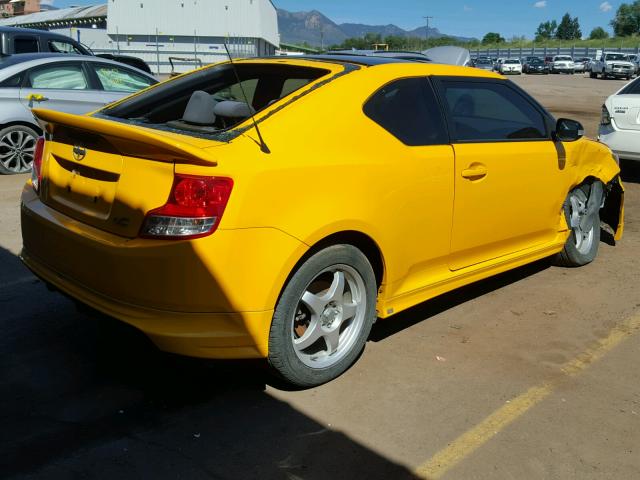 JTKJF5C76C3023254 - 2012 TOYOTA SCION TC 黄色 照片 4