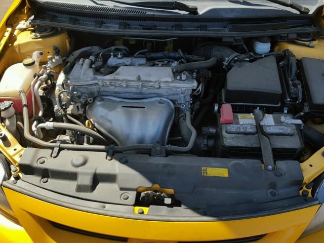JTKJF5C76C3023254 - 2012 TOYOTA SCION TC 黄色 照片 7