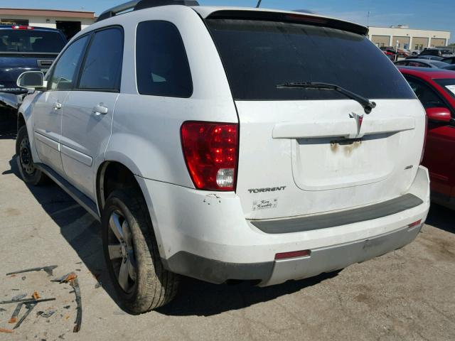 2CKDL73F576017159 - 2007 PONTIAC TORRENT WHITE photo 3