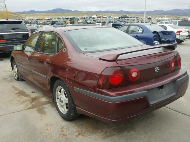 2G1WH55K6Y9348521 - 2000 CHEVROLET IMPALA LS MAROON photo 3