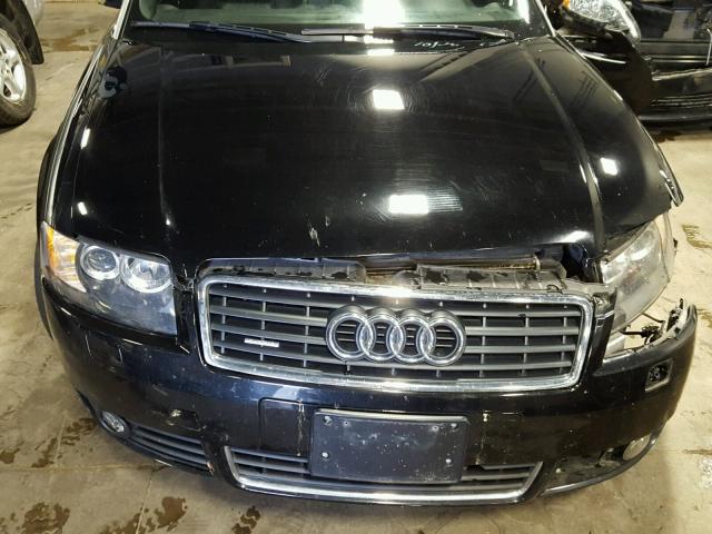 WAUDT48H56K005568 - 2006 AUDI A4 BLACK photo 10