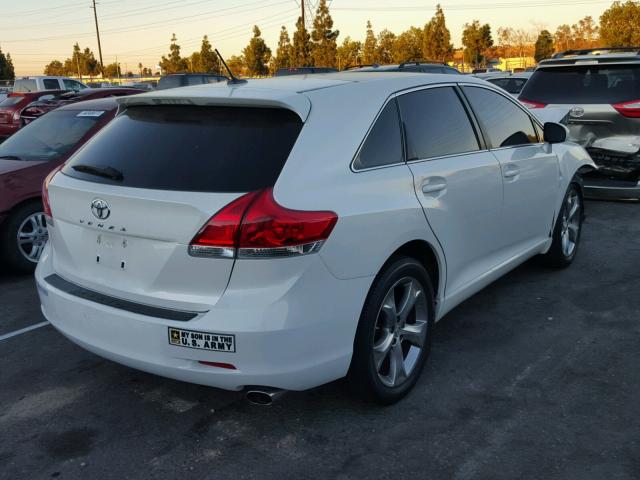 4T3ZK3BB9BU037595 - 2011 TOYOTA VENZA BASE WHITE photo 4