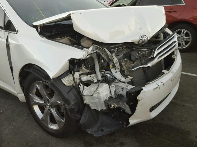 4T3ZK3BB9BU037595 - 2011 TOYOTA VENZA BASE WHITE photo 9