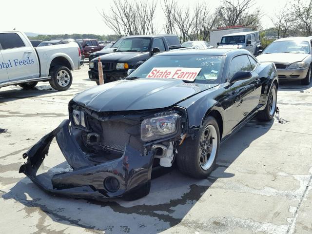 2G1FA1E35C9208250 - 2012 CHEVROLET CAMARO BLACK photo 2