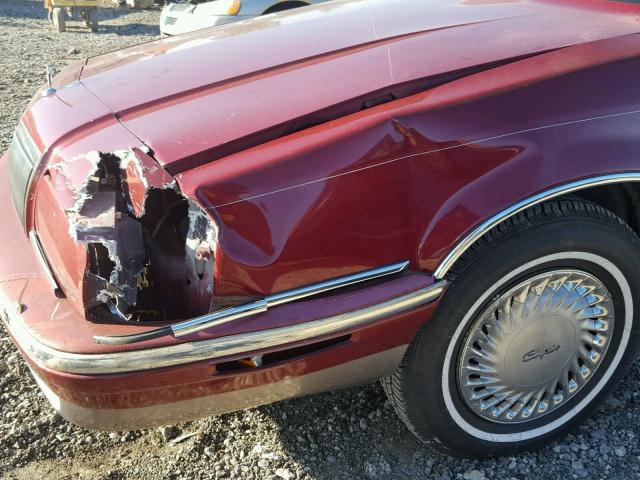 1C3XV66R4PD181409 - 1993 CHRYSLER NEW YORKER 栗色 照片 10