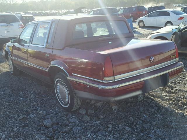 1C3XV66R4PD181409 - 1993 CHRYSLER NEW YORKER 栗色 照片 3