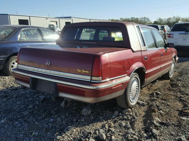 1C3XV66R4PD181409 - 1993 CHRYSLER NEW YORKER 栗色 照片 4