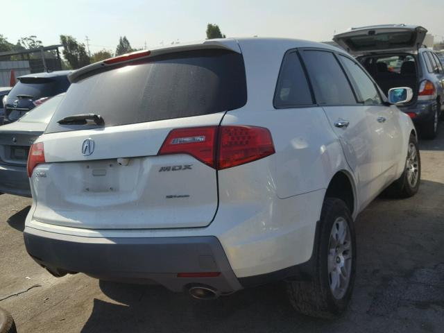 2HNYD28419H511620 - 2009 ACURA MDX TECHNO WHITE photo 4