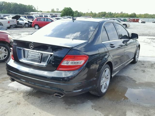 WDDGF56X88F127205 - 2008 MERCEDES-BENZ C 350 BLACK photo 4