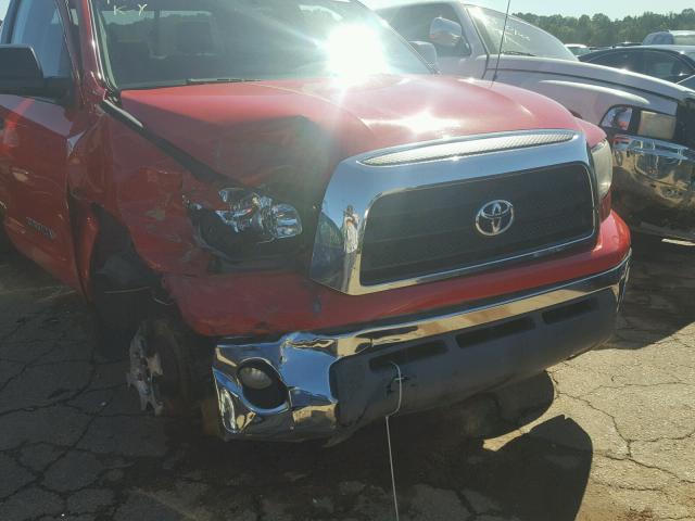 5TFRV54138X066540 - 2008 TOYOTA TUNDRA RED photo 9