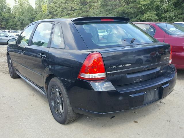 1G1ZU64825F338625 - 2005 CHEVROLET MALIBU MAX 黑色 照片 3