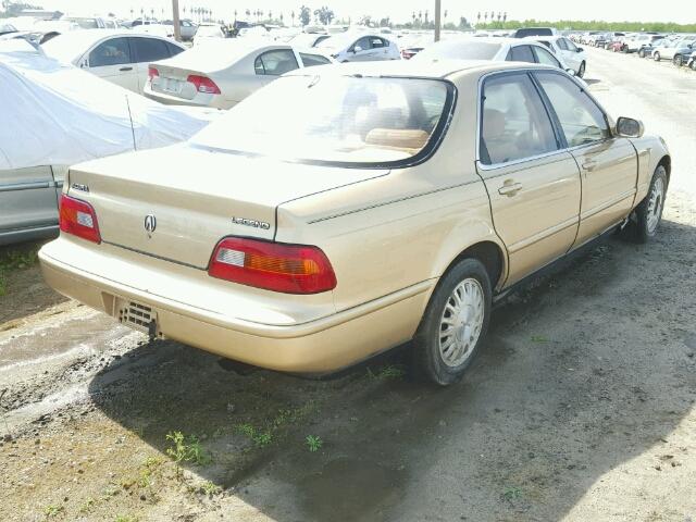 JH4KA757XMC015399 - 1991 ACURA LEGEND LS ოქროსფერი ფოტო 4