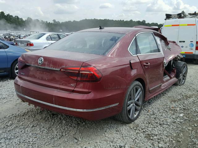1VWDT7A39HC036769 - 2017 VOLKSWAGEN PASSAT R-L RED photo 4