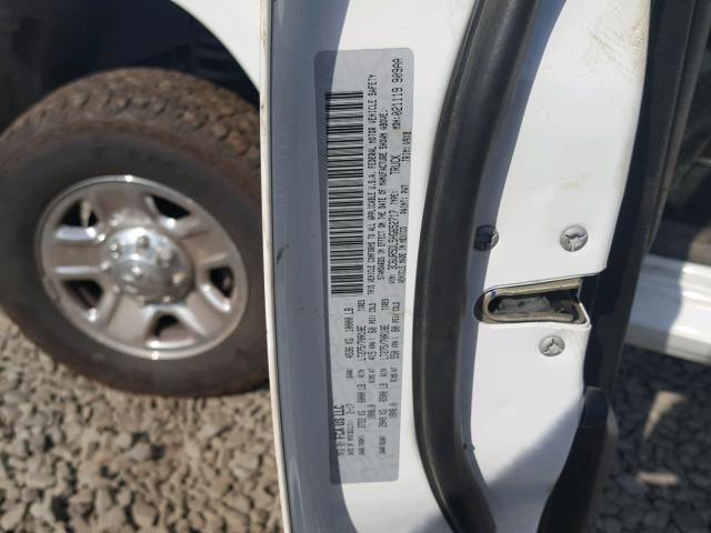 3C6UR5DL5HG652717 - 2017 RAM 2500 SLT WHITE photo 10