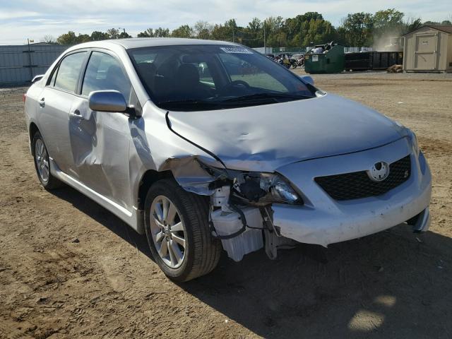 2T1BU4EE0AC475471 - 2010 TOYOTA COROLLA BA SILVER photo 1