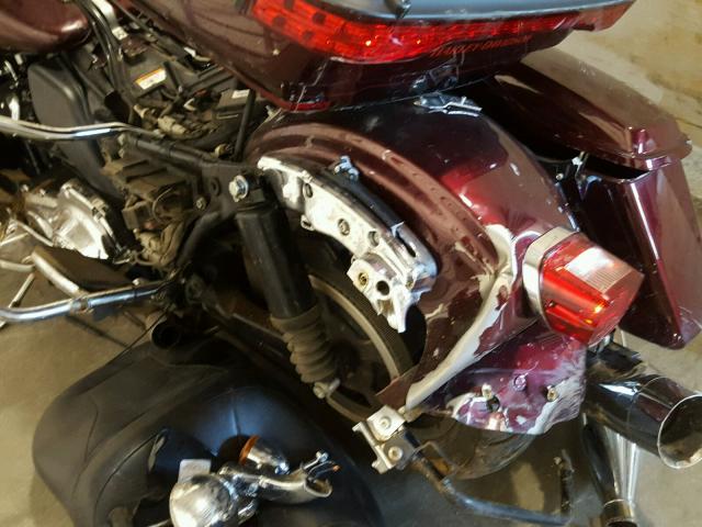 1HD1KEL18EB650995 - 2014 HARLEY-DAVIDSON FLHTK ELEC MAROON photo 9