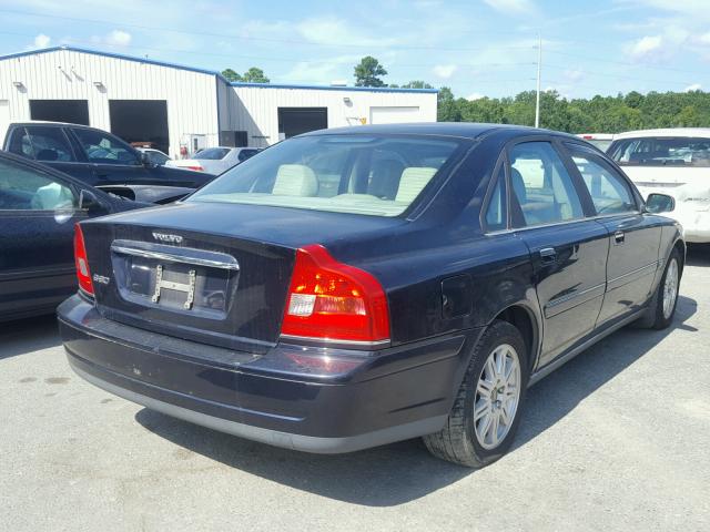 YV1TS592451392632 - 2005 VOLVO S80 2.5T BLUE photo 4