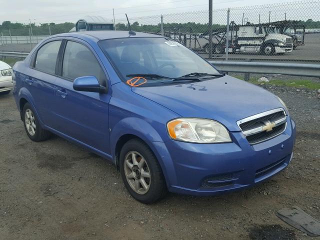 KL1TD56E19B389953 - 2009 CHEVROLET AVEO LS BLUE photo 1