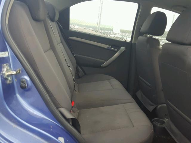KL1TD56E19B389953 - 2009 CHEVROLET AVEO LS BLUE photo 6