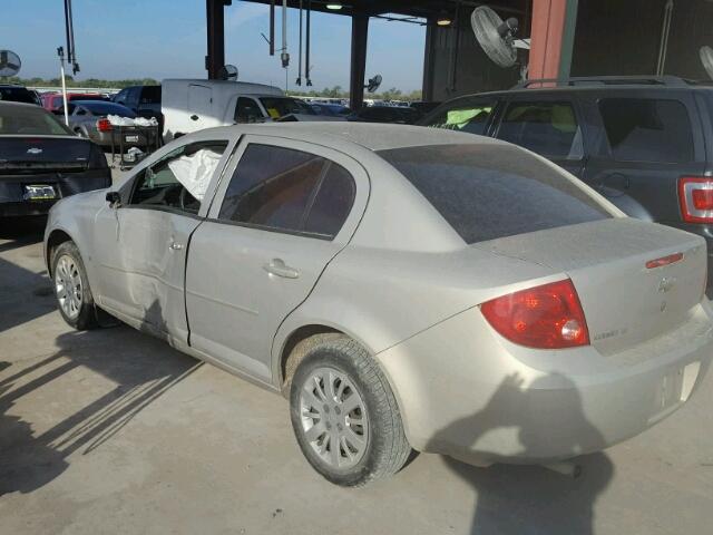 1G1AT58H797237715 - 2009 CHEVROLET COBALT LT GOLD photo 3