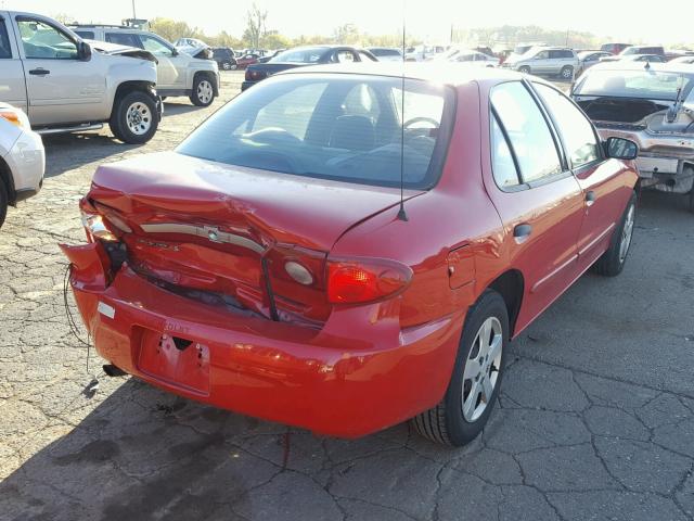 1G1JF52F937233560 - 2003 CHEVROLET CAVALIER L RED photo 4