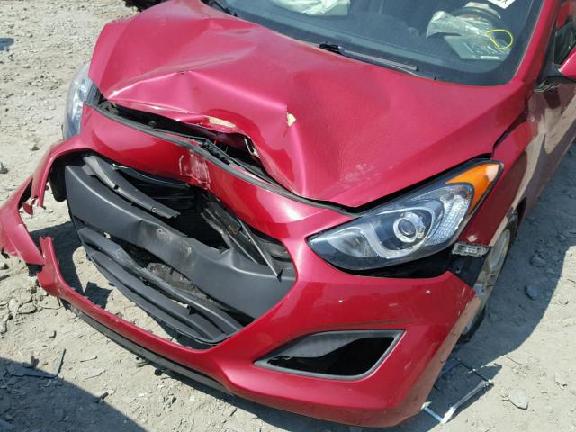 KMHD35LE0DU155560 - 2013 HYUNDAI ELANTRA GT RED photo 9