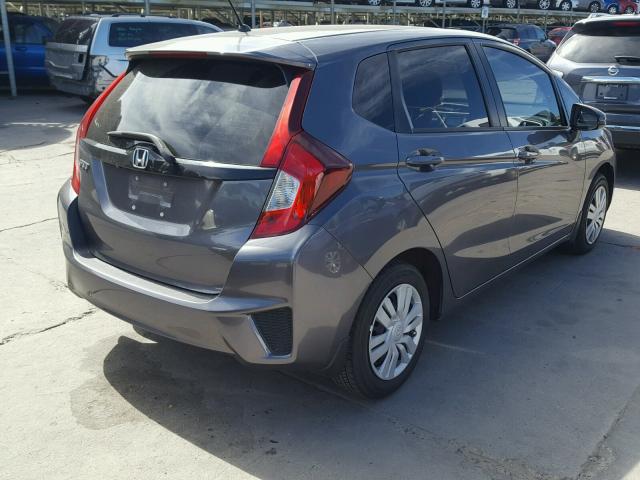 JHMGK5H54GX042564 - 2016 HONDA FIT LX GRAY photo 4