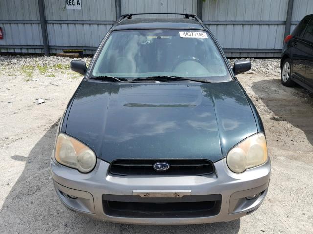 JF1GG68584H800586 - 2004 SUBARU IMPREZA OU GREEN photo 9