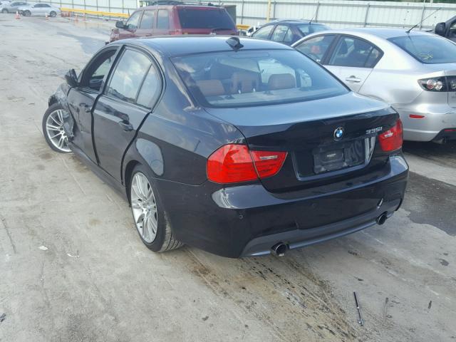 WBAPM5C50BE578223 - 2011 BMW 335 I BLACK photo 3