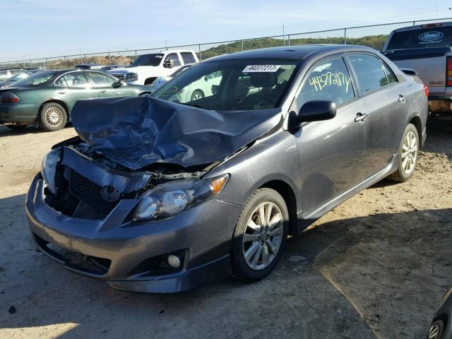 1NXBU40E49Z145043 - 2009 TOYOTA COROLLA BA GRAY photo 2