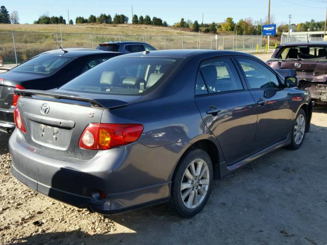 1NXBU40E49Z145043 - 2009 TOYOTA COROLLA BA GRAY photo 4