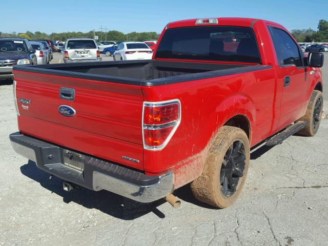 1FTMF1CM3CKD68265 - 2012 FORD F150 RED photo 4