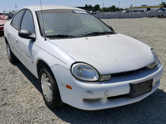 1P3ES46C6YD565382 - 2000 PLYMOUTH NEON BASE WHITE photo 1