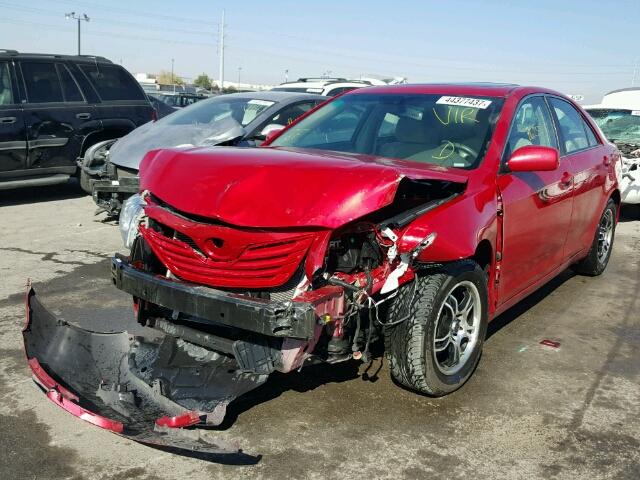 4T1BE46K38U218458 - 2008 TOYOTA CAMRY RED photo 2