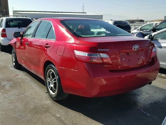 4T1BE46K38U218458 - 2008 TOYOTA CAMRY RED photo 3