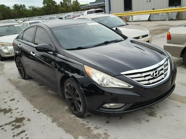 5NPEC4AC1BH242170 - 2011 HYUNDAI SONATA BLACK photo 1